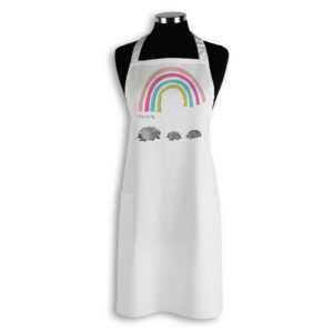 Apron Organic Cotton White Mother's Day Echidnas Mum & Me