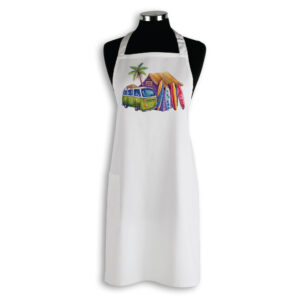Apron Organic Cotton White Deborah Broughton Greenie
