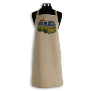 Apron Organic Cotton Beige Deborah Broughton Greenie Kombi