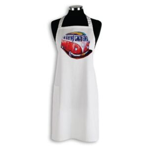 Apron Organic Cotton White Deborah Broughton Roadtrip Kombi
