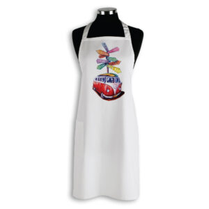 Apron Organic Cotton White Deborah Broughton Roadtrip