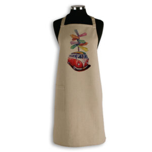 Apron Organic Cotton Beige Deborah Broughton Roadtrip