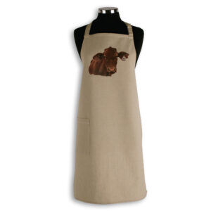 Apron Organic Cotton Beige Fig Hill Farm Ruth