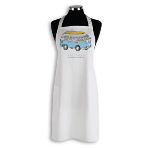Apron Organic Cotton White Side Kombi Brisbane