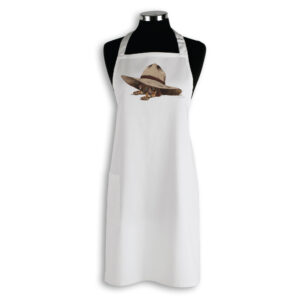 Apron Organic Cotton White Sun Smart Fig Hill Farm