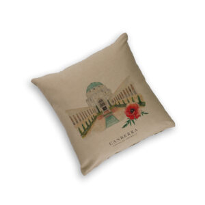 Cushion Cover Organic Cotton Beige War Memorial Canberra Capital of Australia