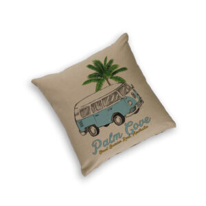 Cushion Cover Organic Cotton Beige Side Kombi Palm Cove