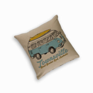 Cushion Cover Organic Cotton Beige Side Kombi Townsville