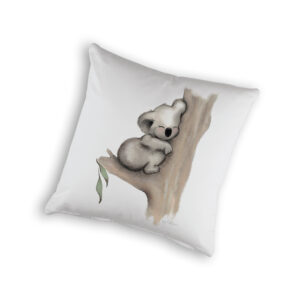 Cushion Cover Organic Cotton White Fig Hill Farm Karla Koala