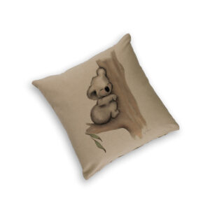 Cushion Cover Organic Cotton Beige Fig Hill Farm Karla Koala