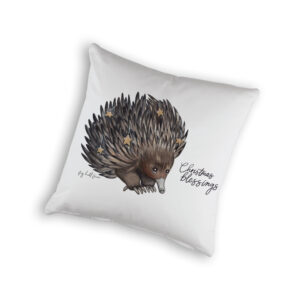 Cushion Cover Organic Cotton White Fig Hill Farm Christmas Eric Echinda