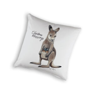 Cushion Cover Organic Cotton White Fig Hill Farm Christmas Joey Gift