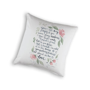 Cushion Cover Organic Cotton White Fig Hill Farm How to Love