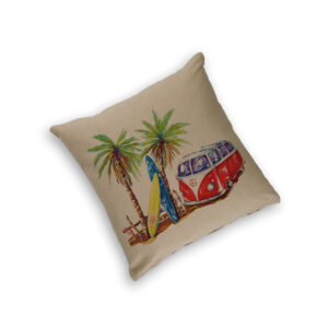 Cushion Cover Organic Cotton Beige Deborah Broughton Surf