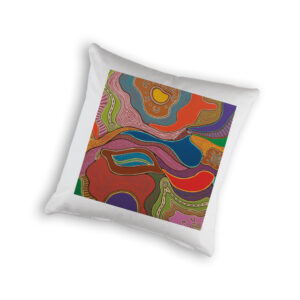 Cushion Cover Organic Cotton White Sherry Johnstone Abundance