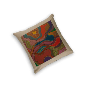 Cushion Cover Organic Cotton Beige Sherry Johnstone Abundance