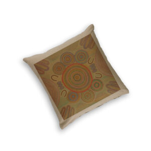Cushion Cover Organic Cotton Beige Sherry Johnstone Ceremony
