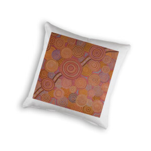 Cushion Cover Organic Cotton White Sherry Johnstone Generational Journey