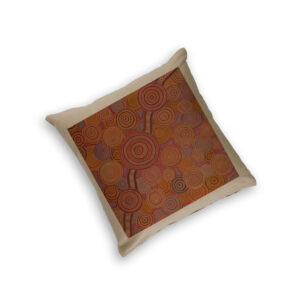 Cushion Cover Organic Cotton Beige Sherry Johnstone Generational Journey