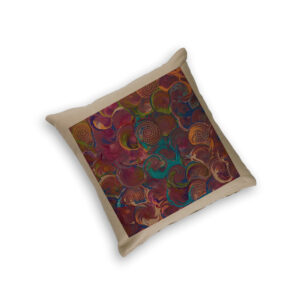 Cushion Cover Organic Cotton Beige Sherry Johnstone Seashell Dreaming