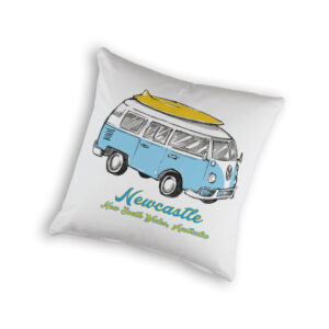 Cushion Cover Organic Cotton White Side Kombi Newcastle