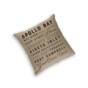 Cushion Cover Organic Cotton Beige GOR Place Names