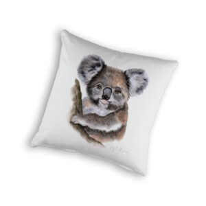 Cushion Cover Organic Cotton White Fig Hill Farm Kev Koala