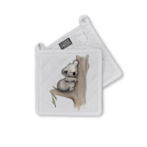 Pot Holder Organic Cotton White Fig Hill Farm Karla Koala