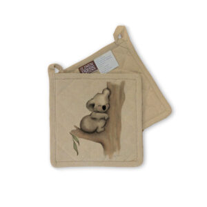 Pot Holder Organic Cotton Beige Fig Hill Farm Karla Koala