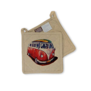 Pot Holder Organic Cotton Beige Deborah Broughton Roadtrip Kombi