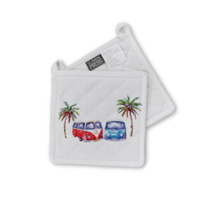 Pot Holder Organic Cotton White Deborah Broughton Summer Luvin'