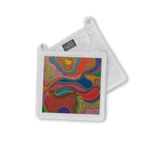 Pot Holder Organic Cotton White Sherry Johnstone Abundance