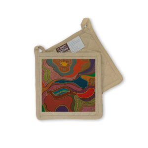 Pot Holder Organic Cotton Beige Sherry Johnstone Abundance