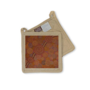 Pot Holder Organic Cotton Beige Sherry Johnstone Generational Journey