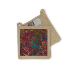 Pot Holder Organic Cotton Beige Sherry Johnstone Seashell Dreaming