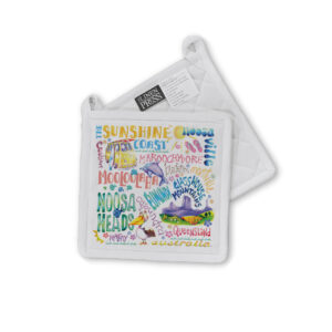 Pot Holder Organic Cotton White Deborah Broughton Sunshine Coast Words