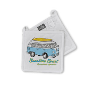 Pot Holder Organic Cotton White Sunshine Coast Side Kombi