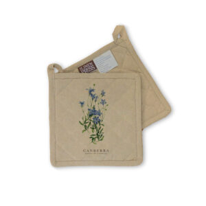 Pot Holder Organic Cotton Beige Bluebell Canberra Capital of Australia