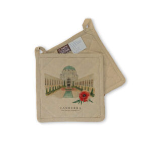 Pot Holder Organic Cotton Beige War Memorial Canberra Capital of Australia
