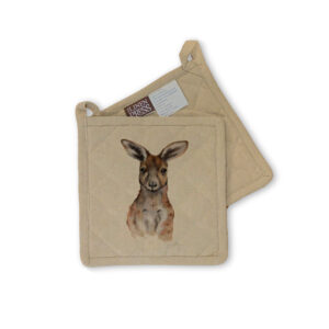 Pot Holder Organic Cotton Beige Fig Hill Farm Kaia Kangaroo