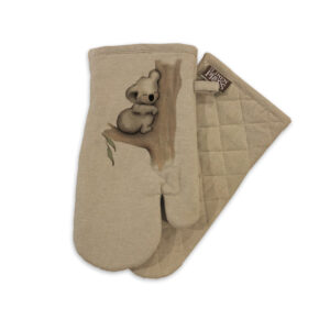 Oven Mitt Organic Cotton Beige Fig Hill Studio Karla Koala