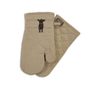 Oven Mitt Organic Cotton Beige Fig Hill Studio Nosy Neighbour