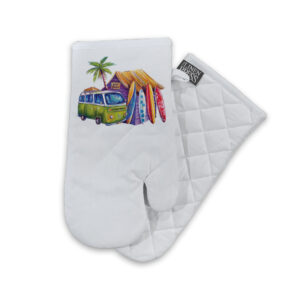 Oven Mitt Organic Cotton White Deborah Broughton Greenie