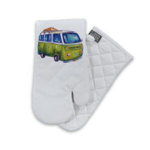 Oven Mitt Organic Cotton White Deborah Broughton Greenie Kombi