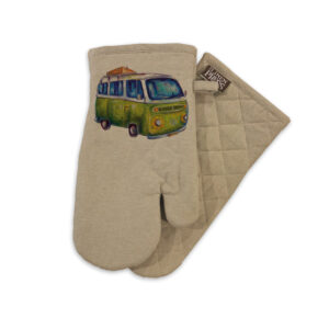 Oven Mitt Organic Cotton Beige Deborah Broughton Greenie Kombi
