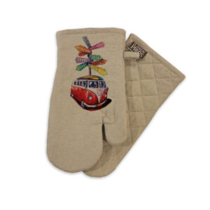 Oven Mitt Organic Cotton Beige Deborah Broughton Roadtrip