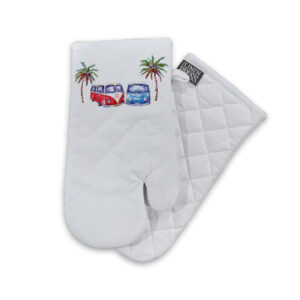 Oven Mitt Organic Cotton White Deborah Broughton Summer Luvin'
