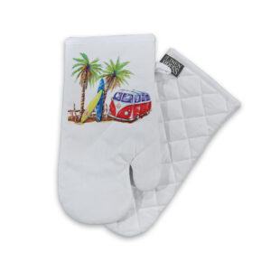 Oven Mitt Organic Cotton White Deborah Broughton Surf