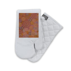 Oven Mitt Organic Cotton White Sherry Johnstone Generational Journey