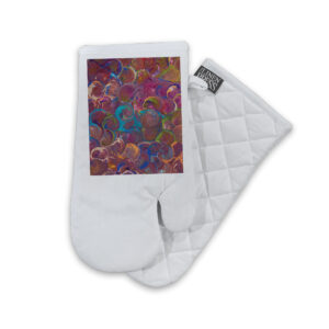 Oven Mitt Organic Cotton White Sherry Johnstone Seashell Dreaming